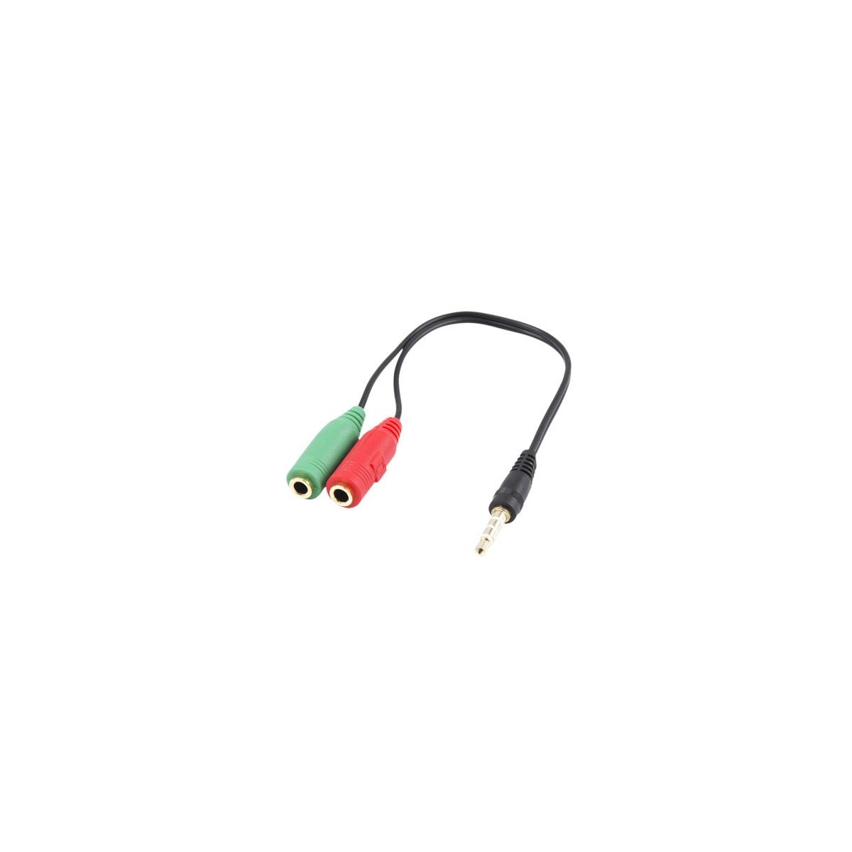 Ewent EC1640 cable de audio 015 m 35mm 2 x 35mm Negro Verde Rojo