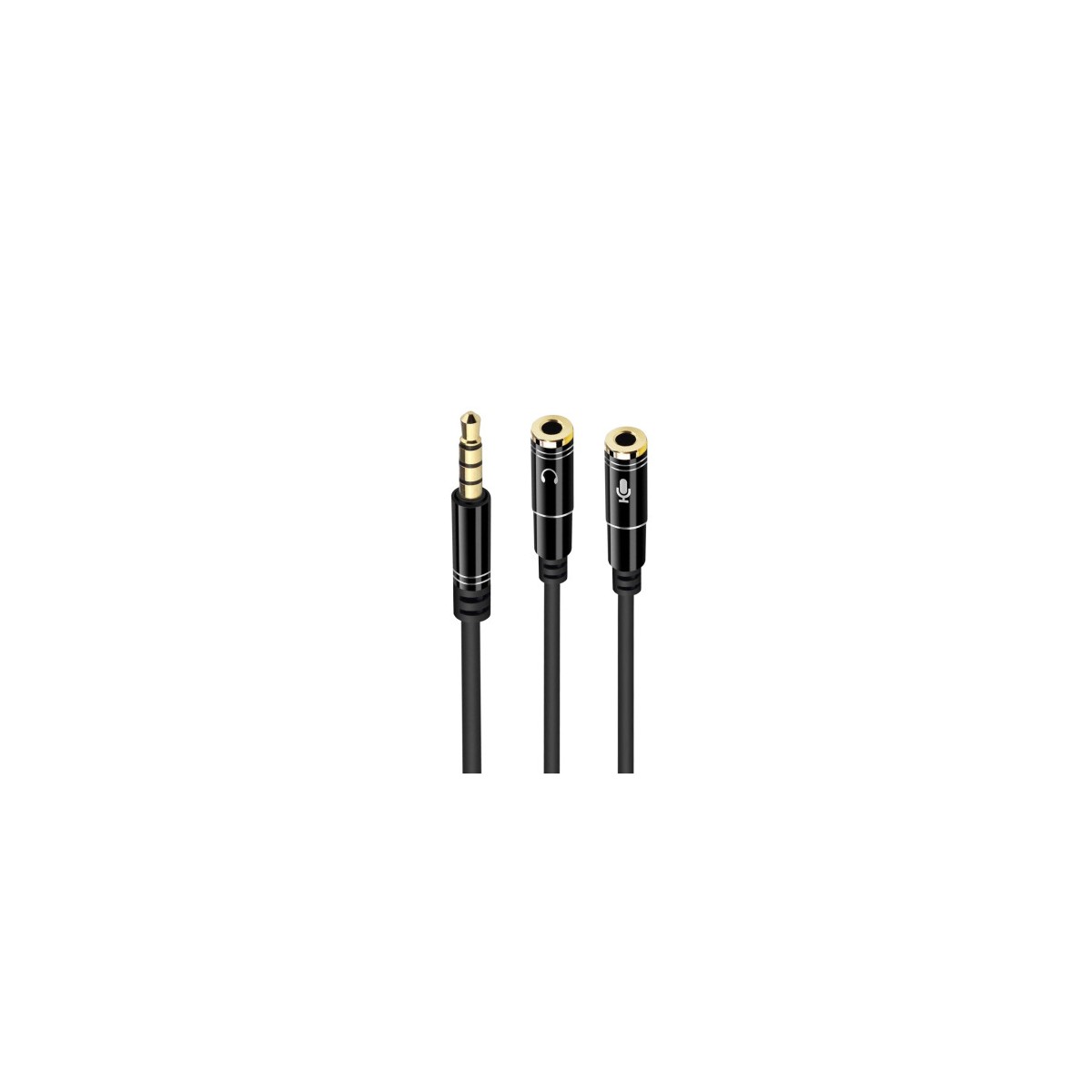 Ewent EC1641 cable de audio 03 m 35mm 2 x 35mm Negro