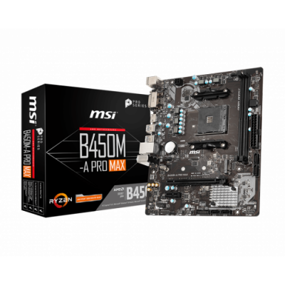 MSI B450M A PRO MAX placa base AMD B450 Zocalo AM4 micro ATX