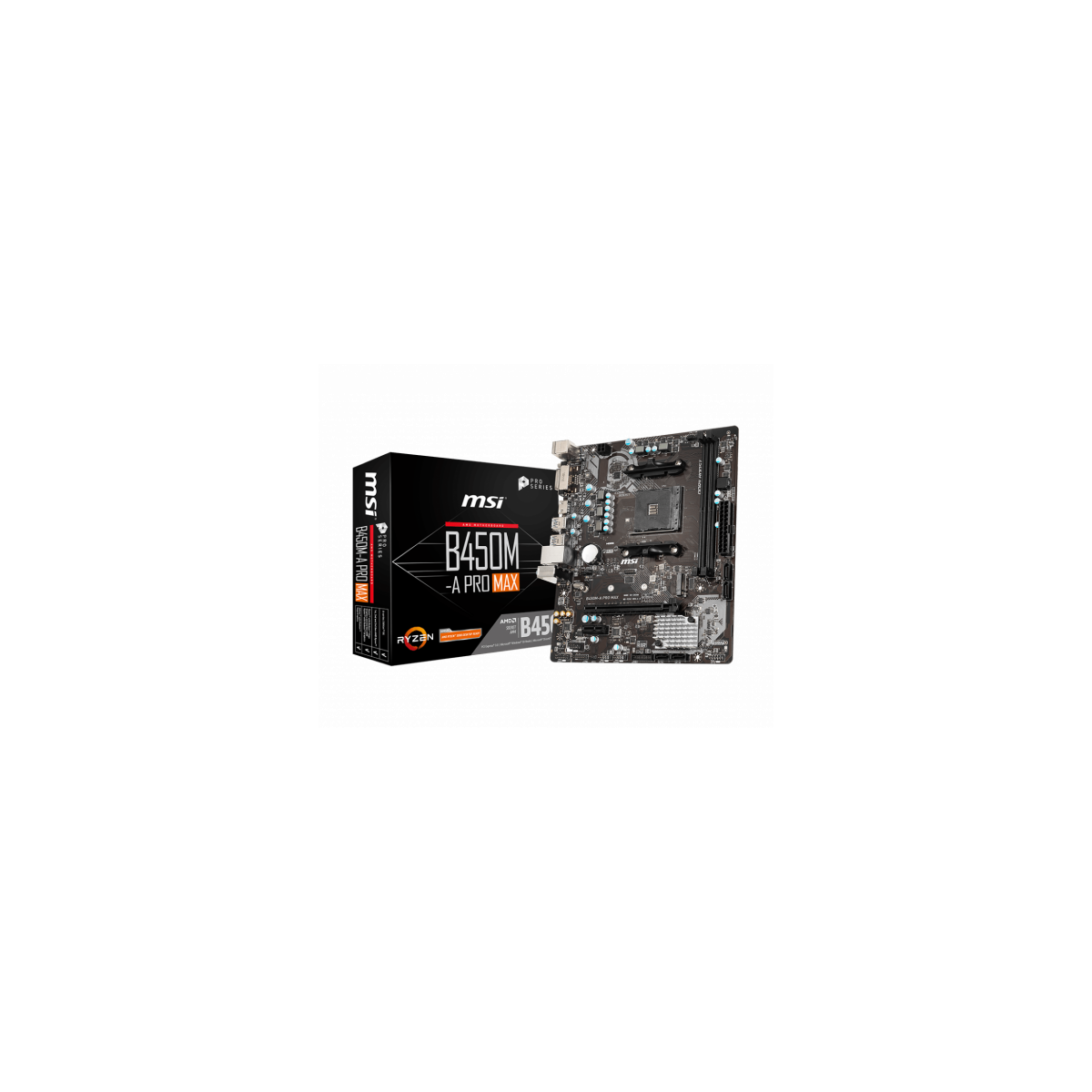 MSI B450M A PRO MAX placa base AMD B450 Zocalo AM4 micro ATX