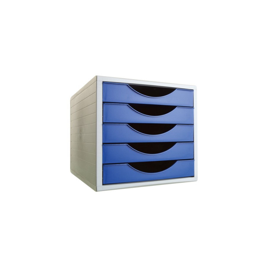 10049-MODULO ECOGREEN 5 CAJONES FORMATO 340X270X260 MM AZUL ARCHIVO 2000 4005 AZ