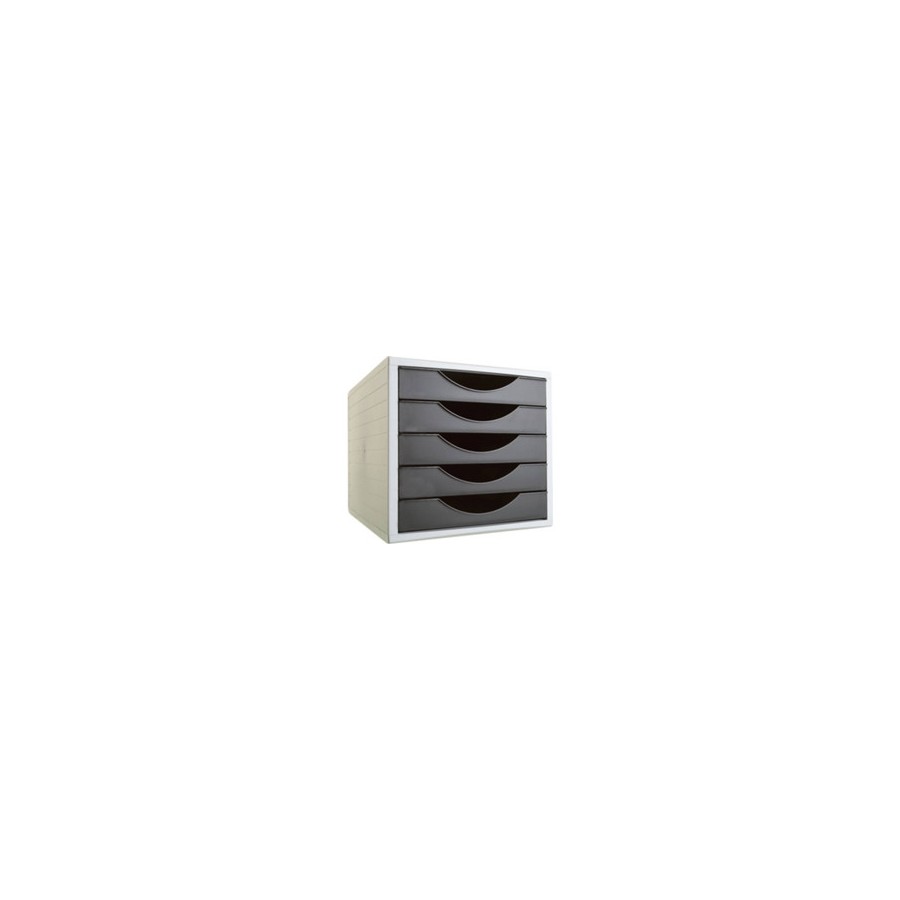 10050-MODULO ECOGREEN 5 CAJONES FORMATO 340X270X260 MM NEGRO ARCHIVO 2000 4005 NE