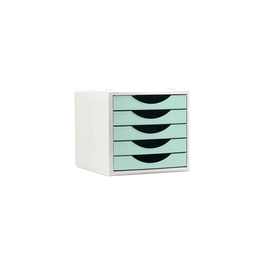 10063-MODULO ECOGREEN 100% RECICLADO Y RECICLABLE 5 CAJONES VERDE PASTEL 340X270X260 MM ARCHIVO 2000 4005 VE PS 10063-MODULO ECOGREEN 100% RECICLADO Y RECICLABLE 5 CAJONES VERDE PASTEL 340X270X260 MM ARCHIVO 2000 4005 VE PS