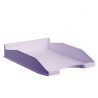 10065-BANDEJA ECOGREEN 100% RECICLADO Y RECICLABLE APILABLE MALVA PASTEL 345X255X60 MM ARCHIVO 2000 742 ML PS