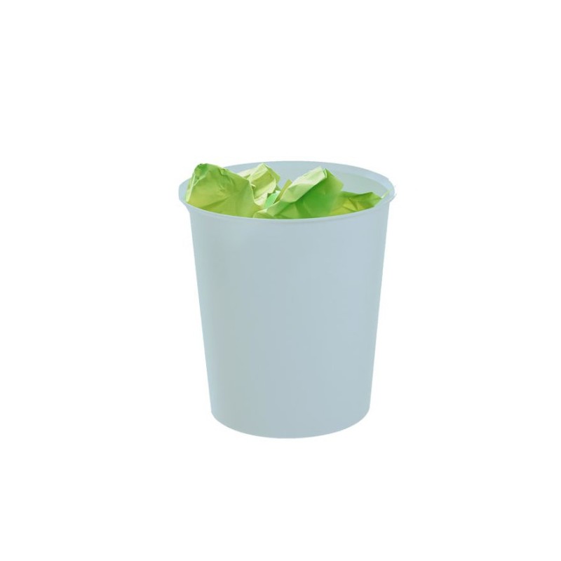 10068-PAPELERA ECOGREEN 100% RECICLADO Y RECICLABLE AZUL PASTEL 18 LITROS 290X310 MM ARCHIVO 2000 2001 AZ PS
