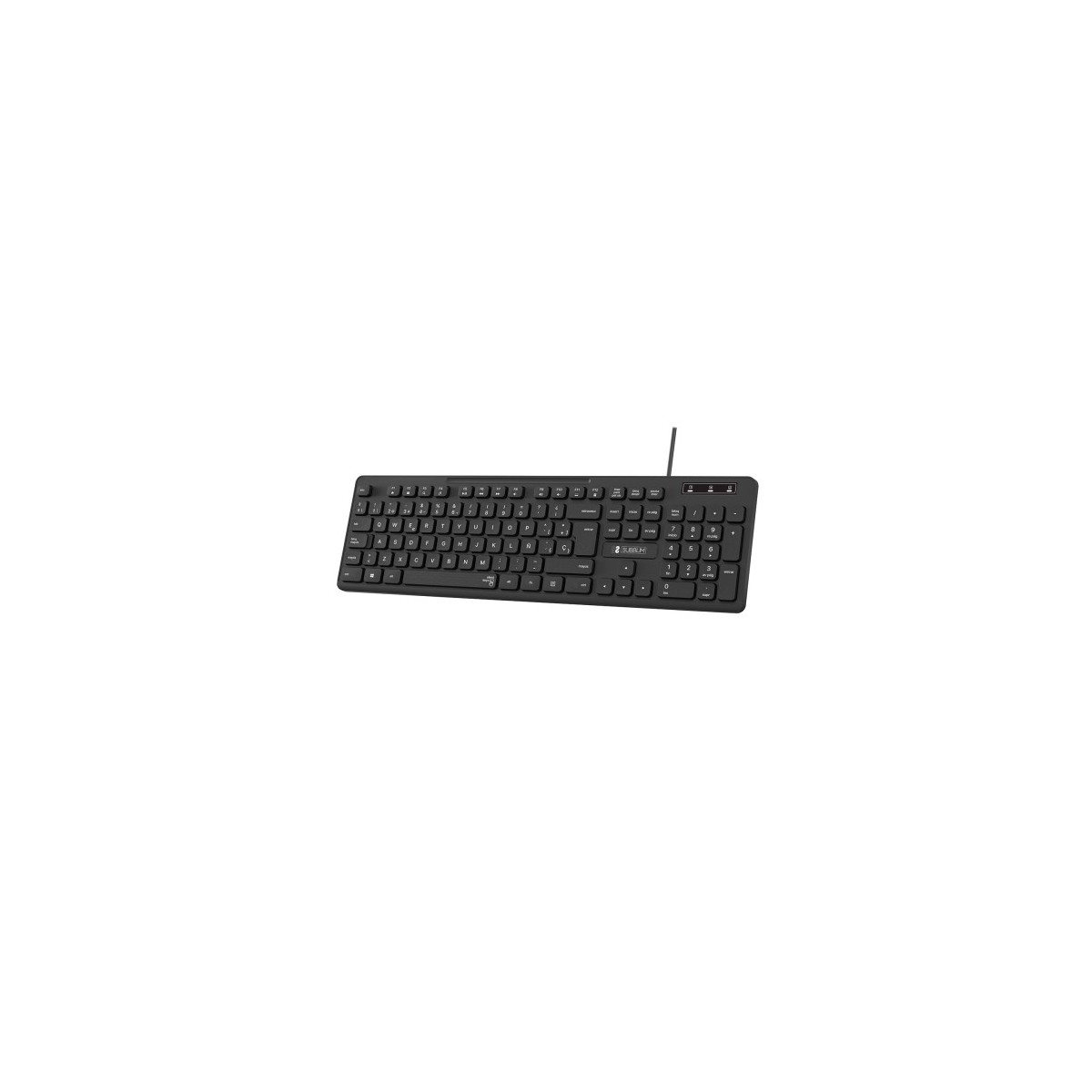 SUBBLIM Teclado Ergonomico Business Slim Silencioso con cable USB