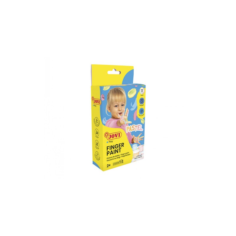10122-ESTUCHE PINTURA DEDOS 6 BOTES 35ML COLORES PASTEL JOVI 540P 10122-ESTUCHE PINTURA DEDOS 6 BOTES 35ML COLORES PASTEL JOVI 540P