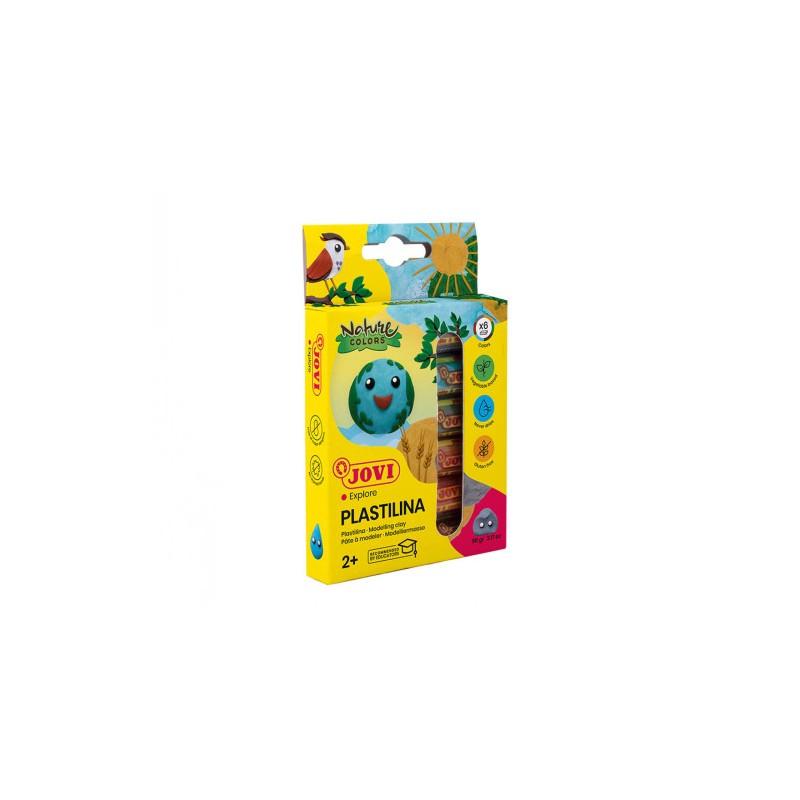10130-ESTUCHE PLASTILINA 6 BARRAS DE 15GR COLORES SURTIDOS GAMA NATURE JOVI 90/6N 10130-ESTUCHE PLASTILINA 6 BARRAS DE 15GR COLORES SURTIDOS GAMA NATURE JOVI 90/6N