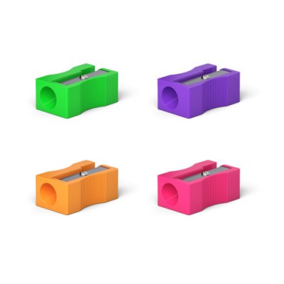 SACAPUNTAS DE PLaSTICO UNITY NEON COLOR SURTIDO ERICH KRAUSE 38013