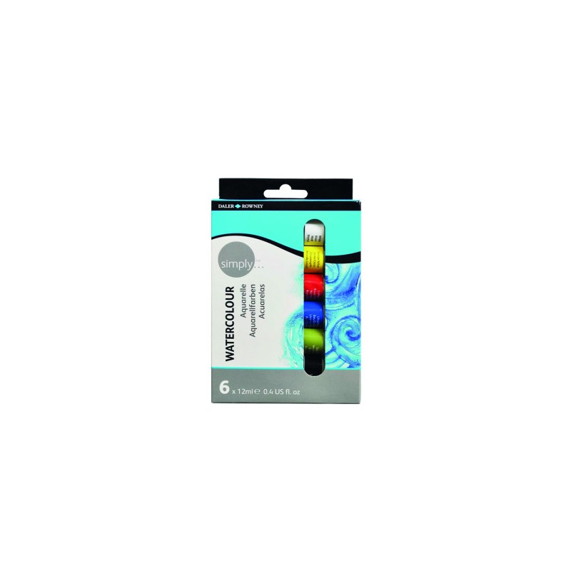 10177-SET ACUARELAS 6 X 12ML SIMPLY DALER ROWNEY D134500006