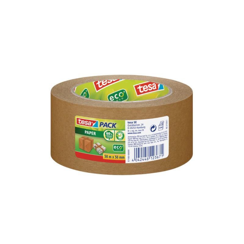 10197-PRECINTO PAPEL ECOLOGICO MARRON 50MX50MM TESA 57180-00000-02 10197-PRECINTO PAPEL ECOLOGICO MARRON 50MX50MM TESA 57180-00000-02