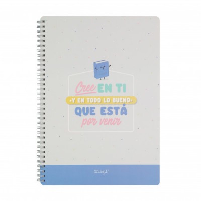 LIBRETA CREE EN TI Y EN TODO LO BUENO QUE ESTa POR VENIR MR WONDERFUL WOA11050ES