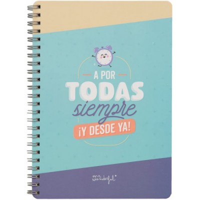 LIBRETA PEQUENA A POR TODAS SIEMPRE Y DESDE YA MR WONDERFUL WOA11052ES