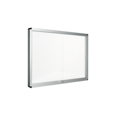 10266-Bi-Office Exhibit tablon para notas Interior Blanco Aluminio