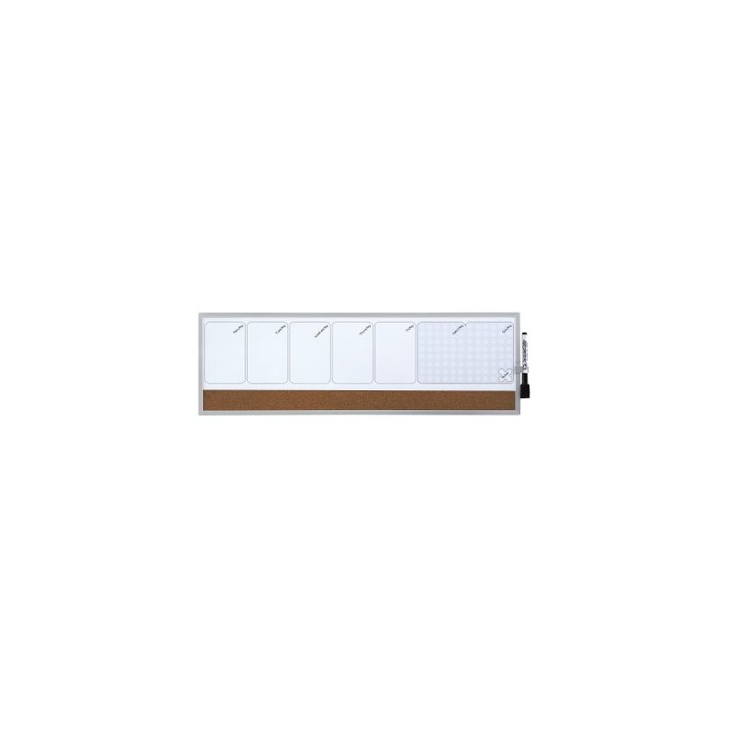 10344-ORGANIZADOR SEMANAL MAGNETICO+TABLERO CORCHO HORIZONTAL 585x190MM NOBO 1903780 10344-ORGANIZADOR SEMANAL MAGNETICO+TABLERO CORCHO HORIZONTAL 585x190MM NOBO 1903780