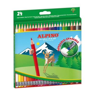 Alpino AL013658 laapiz de color Negro Azul Burdeos Bronce Marron Coral Verde Azul claro Verde claro Rosa claro Cal Caoba Marina