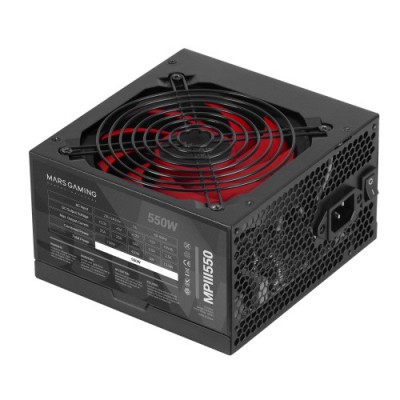 Mars Gaming MPIII550 Fuente Alimentacion PC 550W ATX 85 Eficiencia 5 Anos Garantia