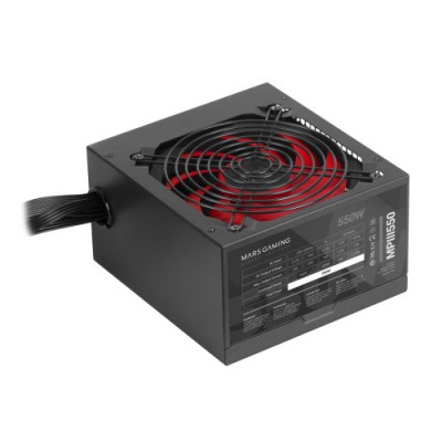 Mars Gaming MPIII550 Fuente Alimentacion PC 550W ATX 85 Eficiencia 5 Anos Garantia