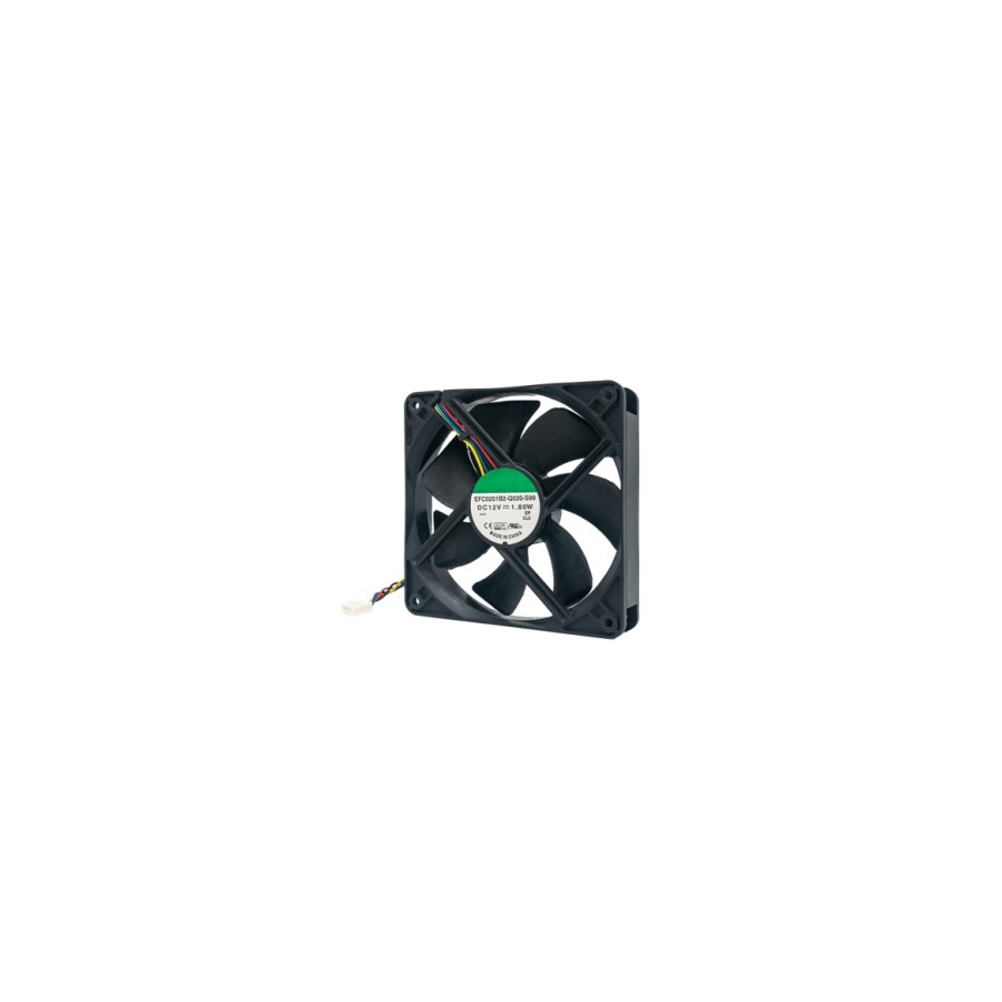 10457-QNAP Fan 120x120x25mm 12V 4PIN 2200 RPM Conjunto de chips Ventilador Negro 1 pieza(s)