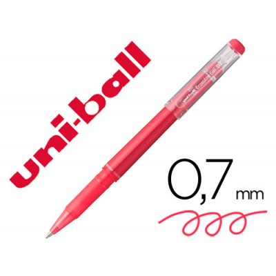 ROLLER GEL BORRABLE UF 222 07 MM ROJO UNI BALL 233775000