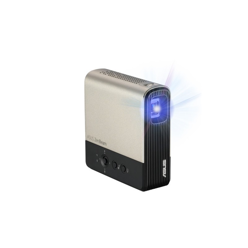 10556-ASUS ZenBeam E2 videoproyector Proyector de alcance estandar 300 lumenes ANSI DLP WVGA (854x480) Negro, Oro