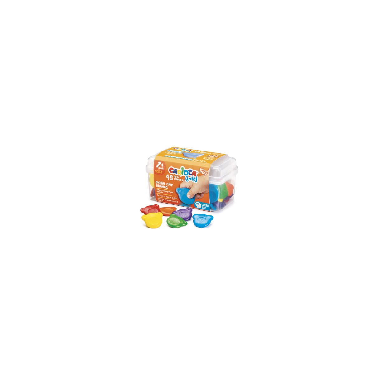 Carioca Teddy Crayons BABY 48 Uds