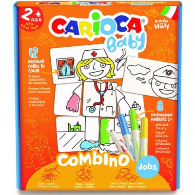 SET BABY COMBINO 2 JOBS 8 ROTULADORES CARIOCA 42894