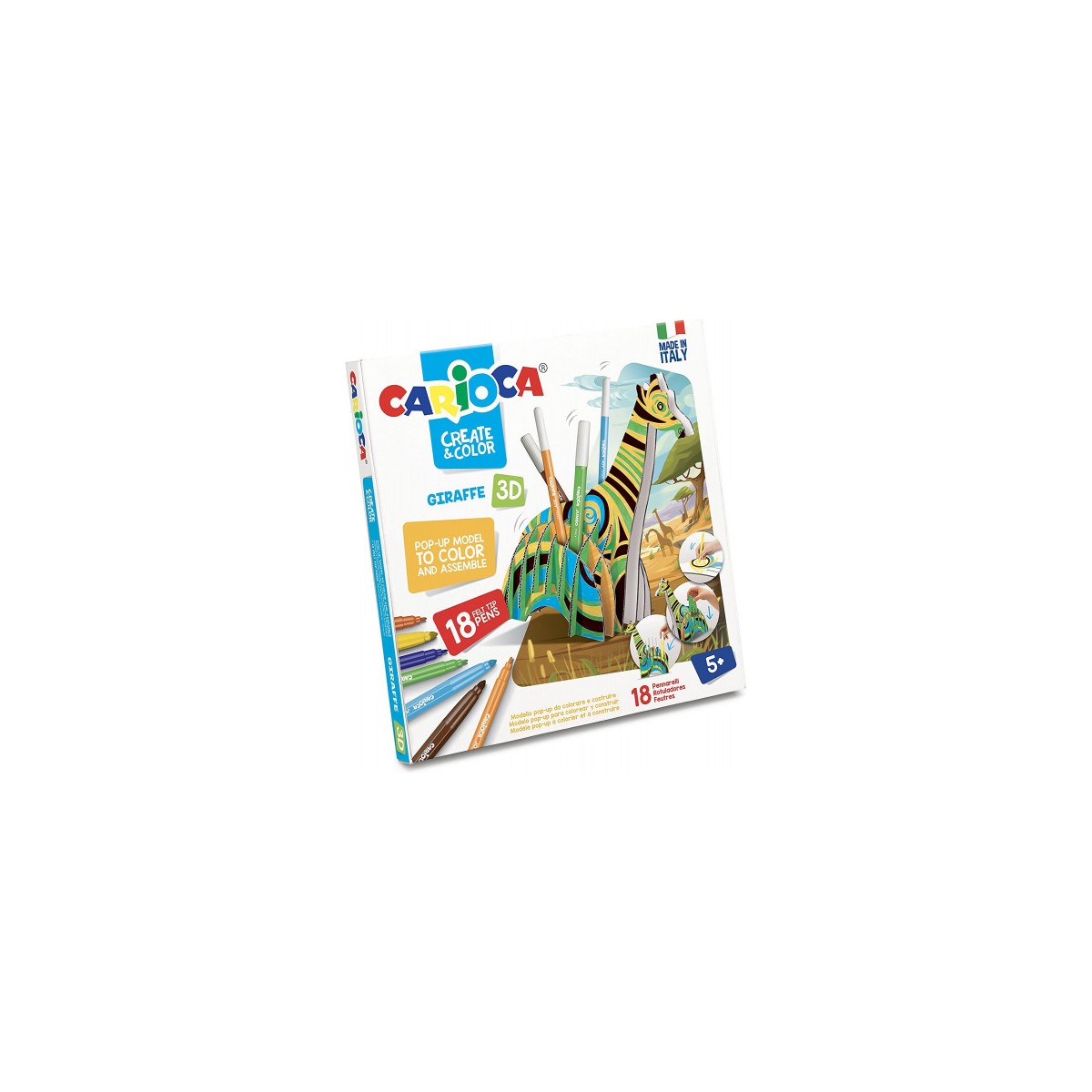 SET CREATE COLOR GIRAFFE 3D CARIOCA 42901