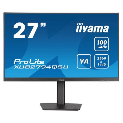 iiyama ProLite XUB2794QSU B6 pantalla para PC 686 cm 27 2560 x 1440 Pixeles Wide Quad HD LCD Negro