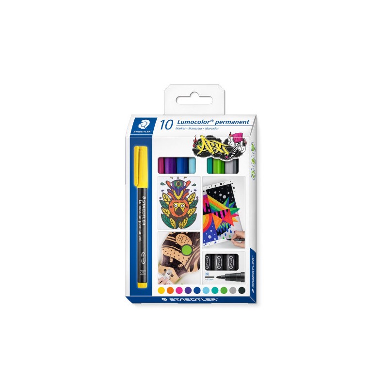 10779-Staedtler Lumocolor 317 C10 marcador permanente Surtido Colores surtidos 10 pieza(s) 10779-Staedtler Lumocolor 317 C10 marcador permanente Surtido Colores surtidos 10 pieza(s)