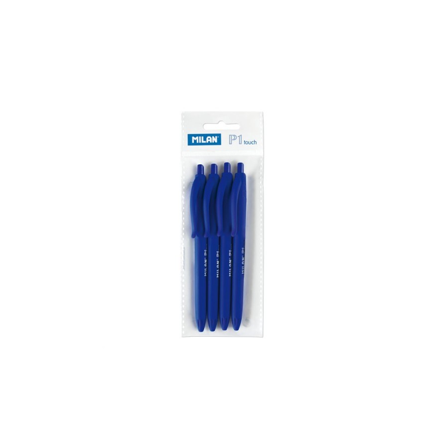 10788-BOLSA CON COLGADOR 4 BOLIGRAFOS P1 TOUCH AZUL MILAN 176510804 10788-BOLSA CON COLGADOR 4 BOLIGRAFOS P1 TOUCH AZUL MILAN 176510804
