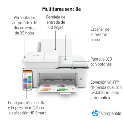 HP DeskJet 4120e Inyeccion de tinta termica A4 4800 x 1200 DPI 85 ppm Wifi