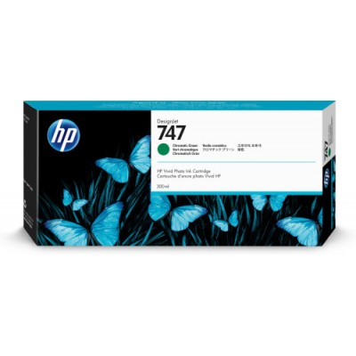 HP Cartucho de tinta verde cromatica DesignJet 747 de 300 ml