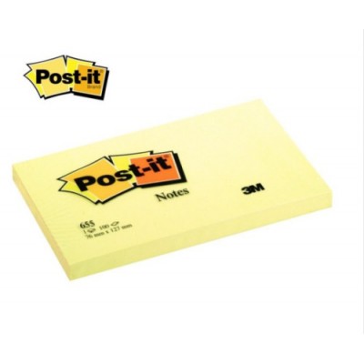 BLOC 100 HOJAS NOTAS ADHESIVAS 76X127MM CANARY YELLOW 6830 CY W10 POST IT 7100317839