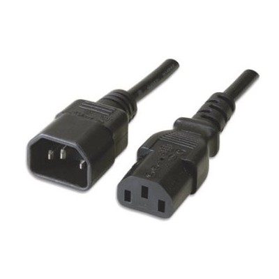 Ewent EW 190200 020 N P cable de transmision Negro 18 m C14 acoplador C13 acoplador