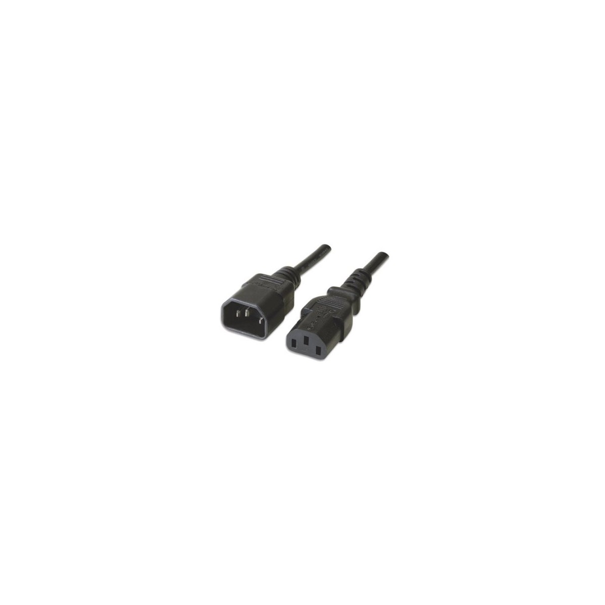 Ewent EW 190200 020 N P cable de transmision Negro 18 m C14 acoplador C13 acoplador