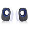 11025-Ewent EW3513 altavoz De 1 via Negro, Azul, Blanco Alambrico 5 W