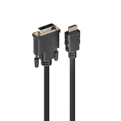 Ewent EC1351 adaptador de cable de video 3 m HDMI tipo A Estandar DVI D Negro