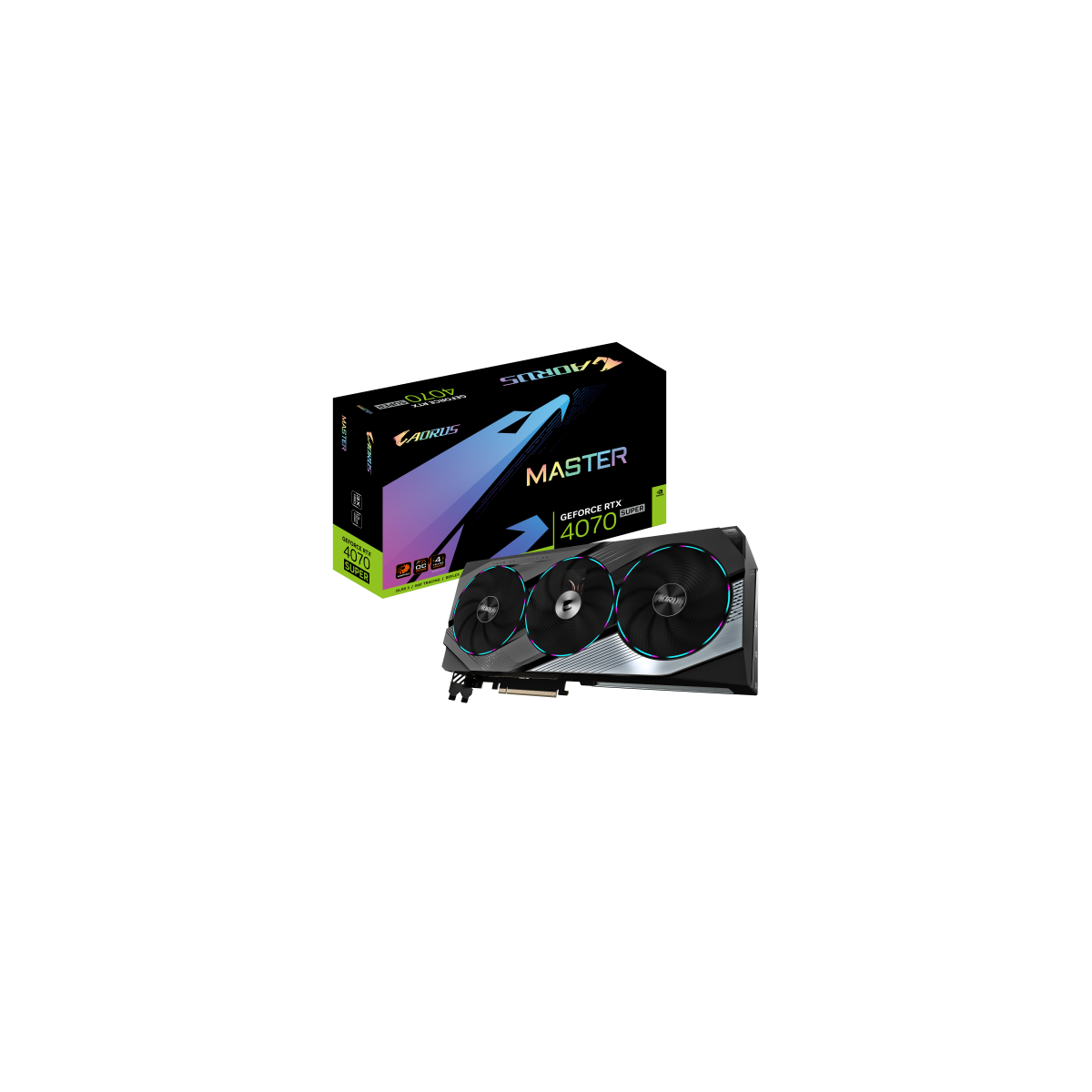 Gigabyte AORUS GeForce RTX 4070 SUPER MASTER 12G NVIDIA 12 GB GDDR6X