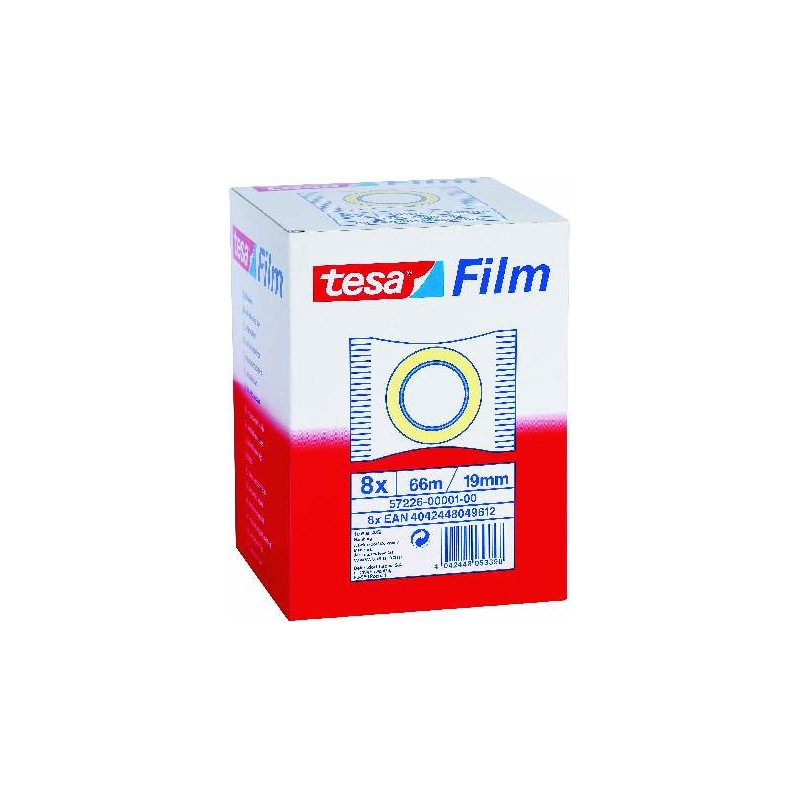 1107-CINTA ADHESIVA STANDARD 19MM.X66M.EN BOLSITA TRANSPARENTE TESA 57226-00001-01