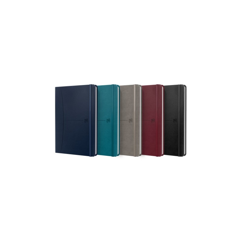 11174-CUADERNO SIGNATURE A5 TAPA EXTRADURA 80H RAYADO HORIZONTAL COLORES SURTIDOS CLASICOS OXFORD 400163610