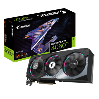 Gigabyte AORUS GeForce RTX 4060 Ti ELITE 8G NVIDIA 8 GB GDDR6