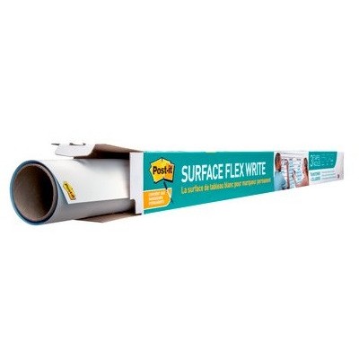 SUPERFICIE ADHESIVA DE BORRADO EN SECO 0914X1219M SUPER STICKY FLEX WRITE ROLLO FWS4X3 POST IT 7100197624