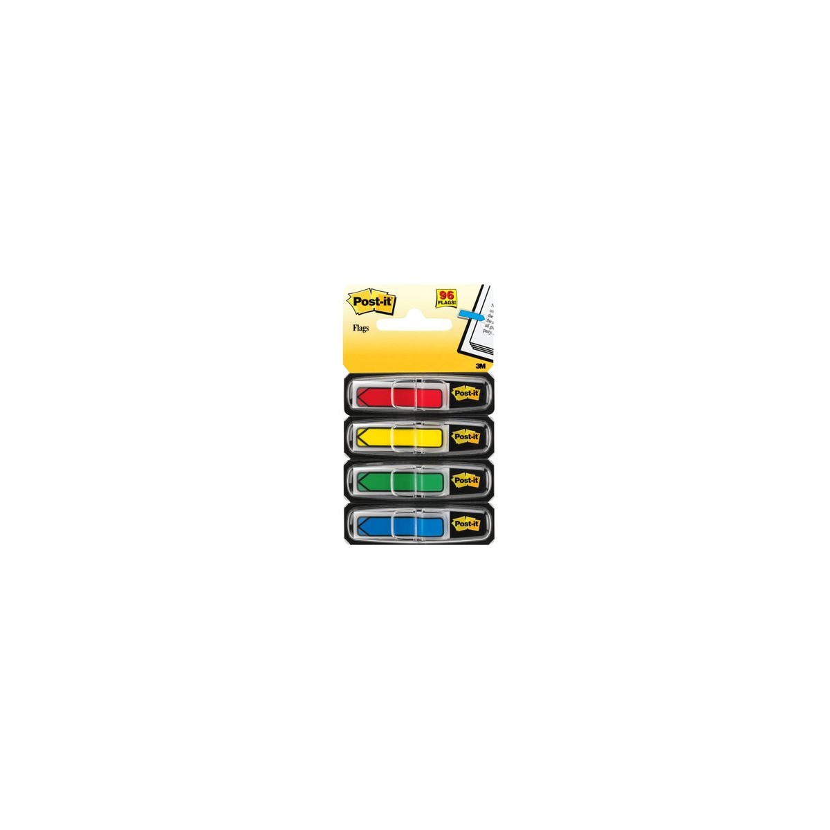 PACK 4 DISPENSADORES X 24 MARCADORES INDEX FLECHA 119X432MM COLORES SURTIDOS 684 ARR3 POST IT 7000144924