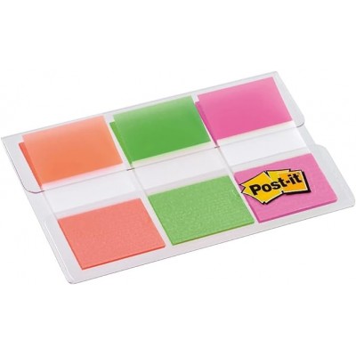 BLISTER DISPENSADOR 60 MARCADORES INDEX 254X432MM NARANJA ROSA VERDE 680 ROYN POST IT 7100102571