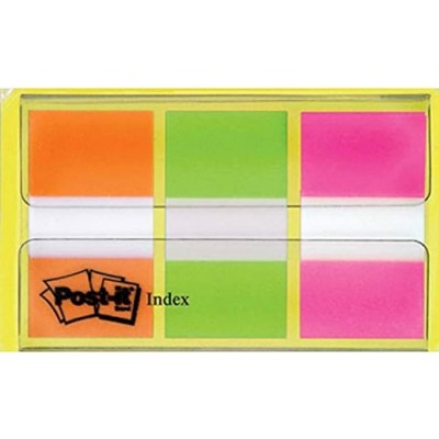 BLISTER DISPENSADOR 60 MARCADORES INDEX 254X432MM NARANJA ROSA VERDE 680 ROYN POST IT 7100102571