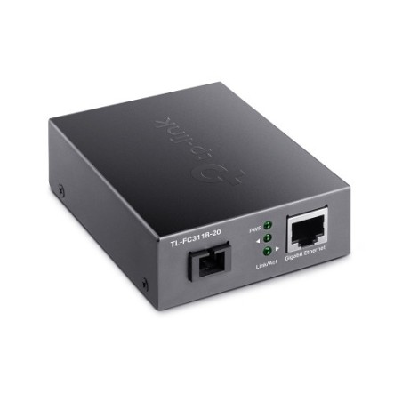 11218-TP-Link TL-FC311B-20 convertidor de medio 1000 Mbit/s 1550 nm Monomodo Negro