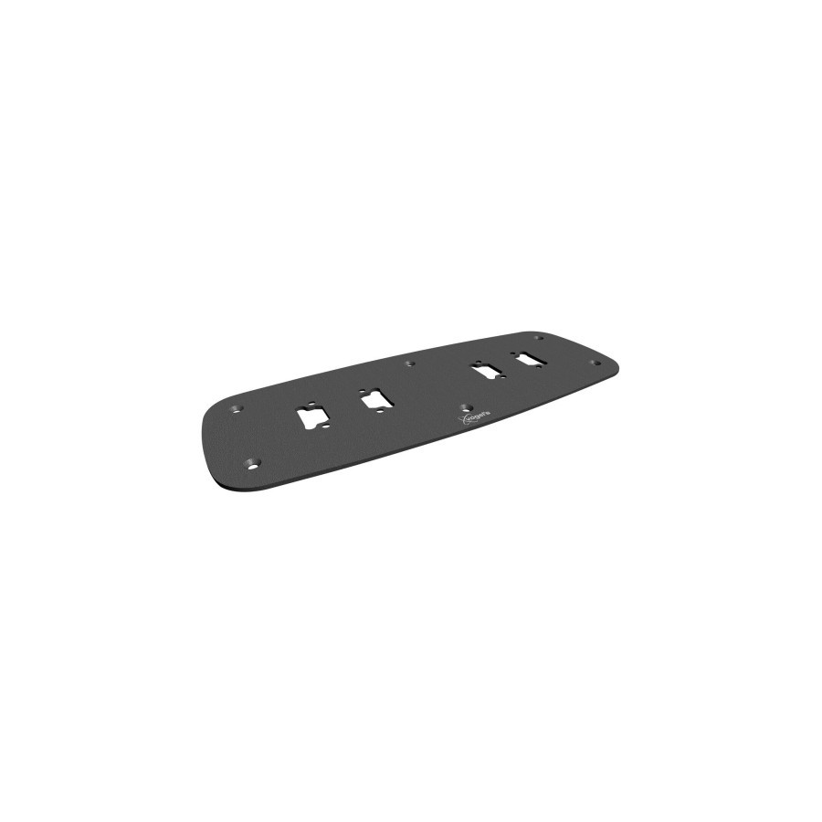 11240-VOGELS PFF 7070 FLOOR MOUNT PLATE DOUBLE BLACK (PFF7070)