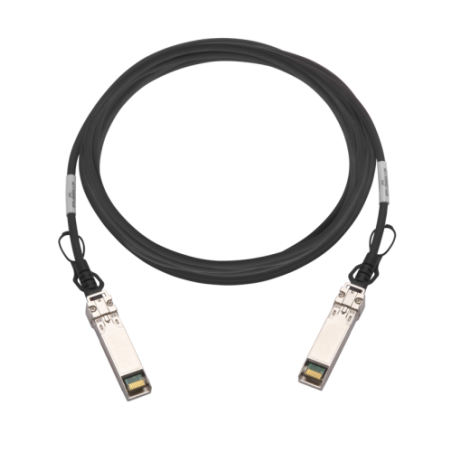 11262-QNAP CAB-DAC15M-Q28B4 cable de fibra optica 1,5 m QSFP28 Negro