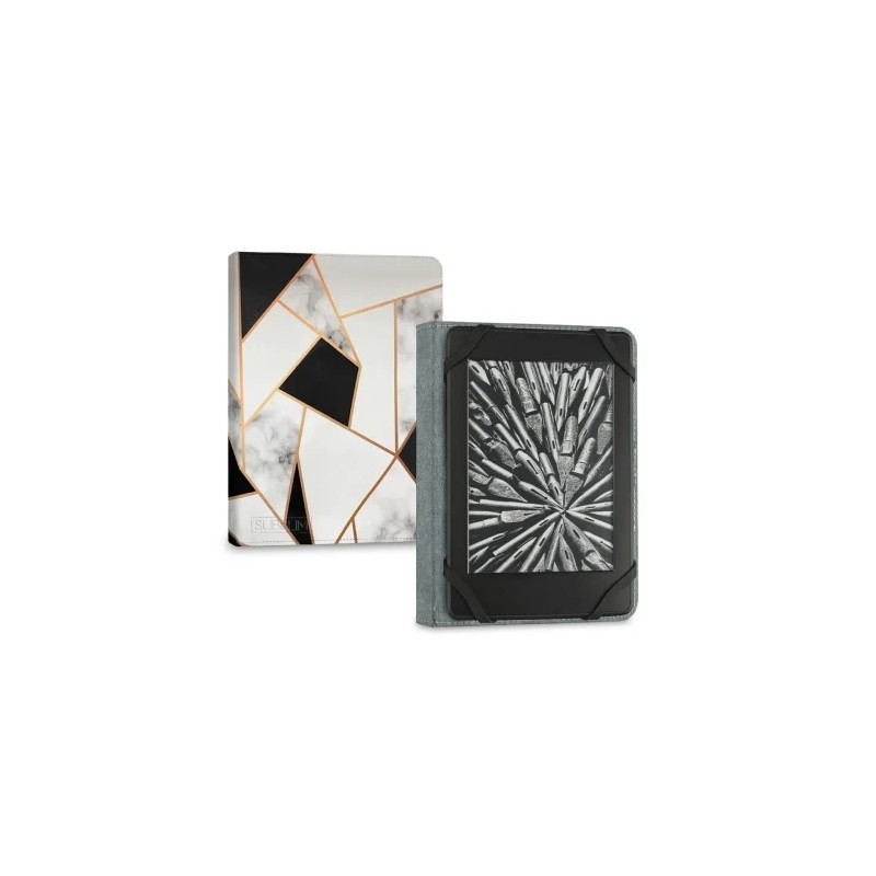 11285-SUBBLIM Funda Libro Electronico Clever Ebook Case 6" Marmol Negro